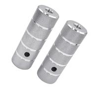 Foot Rests for Riding Replacement Use, Aluminum Alloy Knurled Pair, 110 X 38 Mm, 3 / 8 X 26T Thread Guide Use Bike Foot Pegs BMX Pegs Cycling Riding Rests Bike Repair Threaded Knurled Grip Alloy