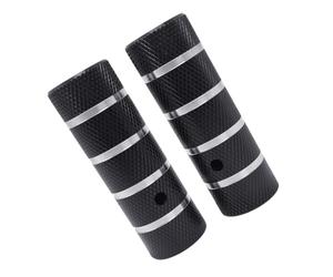 Foot Rests for Riding Replacement Use, Aluminum Alloy Knurled Pair, 110 X 38 Mm, 3 / 8 X 26T Thread Guide Use Bike Foot Pegs BMX Pegs Cycling Riding Rests Bike Repair Threaded Knurled Grip Alloy