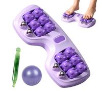 Foot Roller Massager, Foot Roller for Plantar Fasciitis Relief, Portable Dual Foot Massage Roller for Muscle Recovery, Deep Tissue Muscle Massage for Home and Office Use