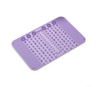 Foot Roller Mat with Embedded Magnets to Relieve Neuropathy Pain - Soft TPR Reflexology Tool for Blood Circulation 62.5x40.5cm(Finger press purple)