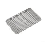 Foot Roller Mat with Embedded Magnets to Relieve Neuropathy Pain - Soft TPR Reflexology Tool for Blood Circulation 62.5x40.5cm(Finger press gray)