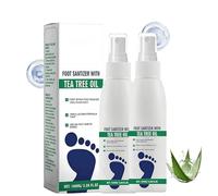 Foot Sanitiser Spray with Tea Tree Oil, 2025 New Foot Spray for Smelly Feet, Odor Eaterstea Tree Sprays with Natural Tea Tree Oil and Aloe Veras, Natural Refresher, for Men & Women (2)