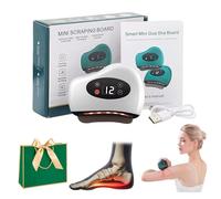 Foot Scraper, Plantar Fasciitis Massager, Electric Gua Sha Tools, 3-in-1 Heated Muscle Scraper for Deep Muscle Recovery for Feet Legs Arms Back and Face (White)