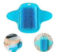 Foot Scrubber,Aranticy Bathroom Foot Scrub Brush Pad Shower/Bath Feet Cleaner Scrub Massager Spa Exfoliating Soft Bristles Remove Dead Skin Brush with Hanging Hooks and Suction Cups