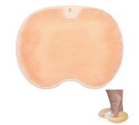Foot Scrubber for Shower, 2025 New Foot Cleaner Massager, with Non-Slip Suction Cups - Cleans, Smooths, Exfoliates & Massages Your Feet, Improves Foot Circulation & (Orange)