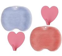Foot Scrubber for Shower, 2025 New Foot Cleaner Massager, with Non-Slip Suction Cups - Cleans, Smooths, Exfoliates & Massages Your Feet, Improves Foot Circulation & Soothes Tired Feet (Blue+Pink)
