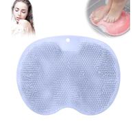 Foot Scrubber for Shower, 2025 New Foot Cleaner Massager, with Non-Slip Suction Cups - Cleans, Smooths, Exfoliates & Massages Your Feet, Improves Foot Circulation & Soothes Tired Feet (Blue)