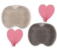 Foot Scrubber for Shower, 2025 New Foot Cleaner Massager, with Non-Slip Suction Cups - Cleans, Smooths, Exfoliates & Massages Your Feet, Improves Foot Circulation & Soothes Tired Feet (Brown+Grey)