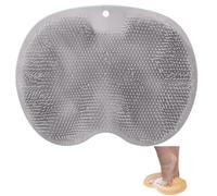 Foot Scrubber for Shower, 2025 New Foot Cleaner Massager, with Non-Slip Suction Cups - Cleans, Smooths, Exfoliates & Massages Your Feet, Improves Foot Circulation & (Gray)