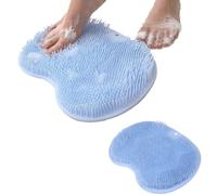 Foot Scrubber for Shower 2PCS Silicone Feet Cleaner Massager Bath Massage Cushion Brush Suction Cups Foot Scrubber Mats for Tired Feet (#2)