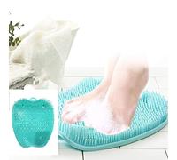 Foot Scrubber for Shower, Back Mat, Shower Foot Scrubber Brush Cleaner Massager Exfoliating Massage Mats Dead Skin Massage Pad (A)