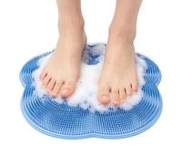 Foot Scrubber for Shower - Cleaner with Non-Slip Suction Cups and Massager | Mat for Feet and Back, Home, Bathroom, Bathtub, Bedroom, Spa, Men, Women, Elderly, Adu