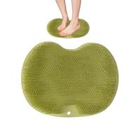 Foot Scrubber for the Shower - 7.87 x 11.02 Inch Back Wash Pad, Massage Mat, Suction Cup, and Cleaner, Shower Foot and Back Washer for Bathtub, Gym, Bathtub, Bathroom, Spa, At
