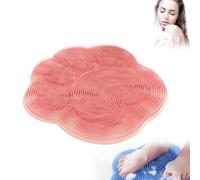 Foot Scrubber Mat for Shower, 2025 Upgrade Silicone Foot Massager Mat for Foot Spa Massage, Effortlessly Foot Bath, Clean Scrub Exfoliate to Soothe Achy Feet, Non-Slip Suction Cups (Pink*1)