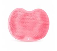 Foot Scrubber Mat With Secure Suction Cups For Shower Floor Stability Gentle Yet Effective Bristles For Deep Toe And Heel Cleaning Soothing Massage, Pink