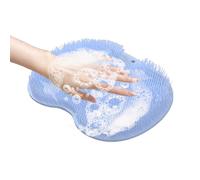 Foot Scrubber, Slip Resistant Scrubber, Fast-Draining Bathrooms Fixture, Hundreds of Cleansing Bristles, Heel and Toe Scrubbing Action, Home Bathing Equipment, Compact Size Rectangle Footpad