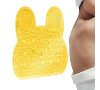 Foot Scrubber - Suction Cup Wall Mounted | Matback Scrubber, Silicone Bath Mat, Toes Dead Skin Beauty Deep Clean Soft Cleaner, Wash Pad Walls Mounted Slip Suction Cups