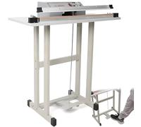 Foot Sealing Machine - Impulse Sealer with Foot Pedal, 2-in-1 Film Cutting and Sealing, Continuous Bag Heat Sealer, Sealing Width 0.3cm, Length 100cm