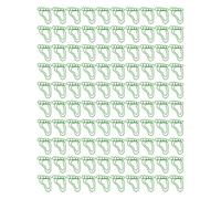 Foot Shape Paper Clips Cute Slip Resistant Colorfast Metal Clips for Office School Home Decoration 100PCS Lightweight Portable (Green)