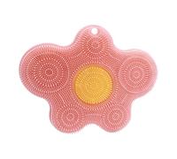 Foot Shower Scrubber | Silicone Mat with Non-Slip Suction Cups | Back Scrubber,for Bathroom Floor Cleaning Wash Women Men