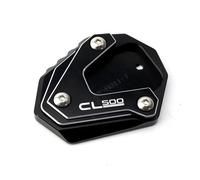 Foot Side Stand Enlarger Motorcycle Foot Side Stand Plate For HO&NDA CL500 CL250 CL300 CL 250 300 500 2023 Extension Kickstand Pad Support Stand Kickstand Extender Plate(Black 1)