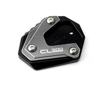 Foot Side Stand Enlarger Motorcycle Foot Side Stand Plate For HO&NDA CL500 CL250 CL300 CL 250 300 500 2023 Extension Kickstand Pad Support Stand Kickstand Extender Plate(Titanium 1)