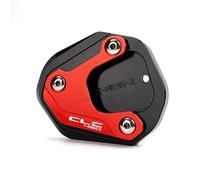 Foot Side Stand Enlarger Motorcycle Kickstand Pad For CFMOTO 450SR 450NK 450CLC 450SR NK CLC 2022-2024 Side Stand Plate Support Plate Foot Side Stand Extension Pad Kickstand Extender Plate(Red)