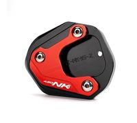 Foot Side Stand Enlarger Motorcycle Kickstand Pad For CFMOTO 450SR 450NK 450CLC 450SR NK CLC 2022-2024 Side Stand Plate Support Plate Foot Side Stand Extension Pad Kickstand Extender Plate(Red 1)