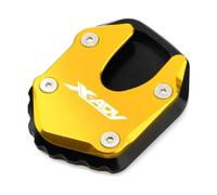 Foot Side Stand Enlarger Motorcycle Kickstand Pad For HO&NDA XADV750 X-ADV XADV 750 Side Stand Support Plate Foot Pads Extension Pad Aluminum Extension Pad(Gold)