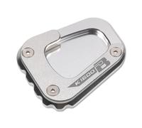 Foot Side Stand Enlarger Motorcycle Side Stand Pad For BMW K1600B K 1600B K 1600 B 2017-2020 Kickstand Extension Plate Support Foot Side Stand Pad Aluminum Extension Pad(Silver)