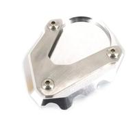 Foot Side Stand Enlarger Motorcycle Side Stand Plate For BMW R1200ST R1200 ST R 1200ST 2003-2007 Kickstand Pad Foot Side Stand Extension Support Pads Kickstand Extender Plate(Silver)