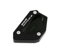 Foot Side Stand Enlarger Motorcycle Side Stand Plate For SUZUKI V-STROM 650 /XT VSTROM DL 650 DL650 V STROM650 2004-2023 Kickstand Pad Foot Extension Support Pads Aluminum Extension Pad(Black 1)