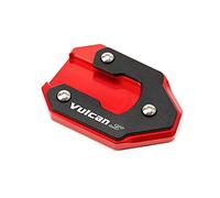 Foot Side Stand For KA-WAS-AKI Vulcan S 650 VN650 2015-2022 2021 Motorcycle CNC Kickstand Foot Side Stand Extension Pad (Color : Red)