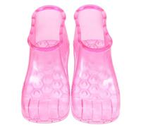 Foot Soaker Boots, Pvc Waterproof Small Size Fits up 42 | Red, 1 Pair for Sauna and Outdoor Use, Unisex Fit Non-slip Sole and Movable Design