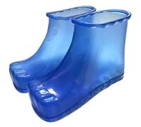 Foot Soaker Shoes 1 Pair Thermal Massage Foot Bath Shoes Water Saving Basin Leakproof ＆ Wearable Soaking Plastic Bath Tub for Pedicure Spa, Blue, Soaking