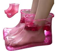 Foot Soaker Shoes 1 Pair Thermal Massage Foot Bath Wearable Leakproof Water Saving Plastic Basin for Pedicure Spa, Soaker Shoes