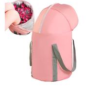 Foot Soaking Bag - 11in Aluminum Foil Wash Basin, Foldable Ffoot Knee Cover, Portable Spa Tub Bucket Waterproof Leakproof Design | Deep Relaxation therapyy for Pedicure Laundry Camping Outdoor