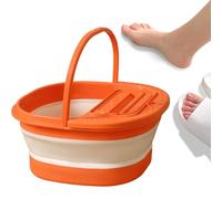 Foot Soaking Basin | Foldable Bath Massage Bucket | Foot Basin for Men Women Elderly Travel Camping Center Spa Hotel Dorm Bathroom Spa