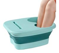 Foot Soaking Bath Basin - Foot Bath Soak Tub with Massaging Rollers - Stress Foot Spa, Foldable Bucket, Feet Soaking Tub Bucket Suitable for Swimming Pool Entrance, Household Foot Washing