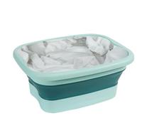 Foot Soaking Bath Basin - Foot Bath Soak Tub with Massaging Rollers - Stress Foot Spa, Foldable Bucket, Feet Soaking Tub Bucket Suitable for Swimming Pool Entrance, Household Foot Washing