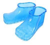 Foot Soaking Boots 42 Yard PVC with Massage Balls Blue | Hanging Hole, Textured Non Slip Sole, Fully Enclosed Design, Hands Free Soaking for Tired Feet