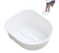 Foot Soaking Tub, 33x38.5x11.5cm Plastic Foot Bath Basin with Massage Bumps, Household Wash Bucket for Washing Soaking Feet Adults