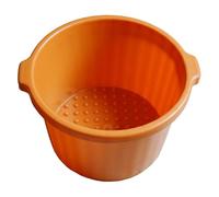 Foot Soaking Tub Foot Spa Massage Basin Impact High Strength Plastic Foot Bath Tub 41cm Height Orange Color Ideal for Home and Beauty Salon Use