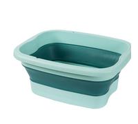Foot Soaking Tub, Portable Foot Rinse Tub, Collapsi-ble Pool Wash Tray, Easy to Carry, Multi-Purpose Use, 40x32x17cm, Great for Pedicures Or Pool