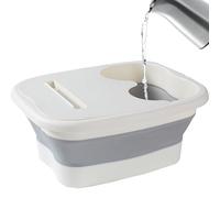 Foot Soaking Tub - Sole Sanctuary, 1 Piece Basin for Hydrotherapy, Textured Massage Base with Reinforced Frame, Wellness Gear, Portable Rinse Tub for Home, Spa and Pool