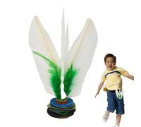 Foot - Soft Natural Plume Construction, Stable Kick Accuracy Handwheel Base Design, Skill Building Reflex Exercise Shuttlecock Ball Alternative | Backyard Leisure Fitness Training