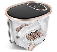 Foot Spa Bath AGER, Multifunctional Feet Tub, Adjustable Waterfall Shower & Fast Heating, Motorized Rollers, Shiatsu Age, Red Light, Timer, LED Display, Temperature Control