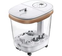 Foot Spa Bath AGER w/Heat, Adjustable Water Jets, Motorized Shiatsu Age Balls & 4 Maize Rollers, Time Temper Control, LED Display, Home Pedicure Tub