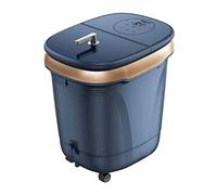 Foot Spa Bath Massager with Fast Heating,Motorized Shiatsu Massage Balls 4 Maize Rollers, Time Temper Control,Led Display, Feet Stress Relief at Home Office/Blue