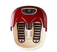 Foot Spa/Bath Massager with Heat Bubbles Vibration 3 in 1 Function, 4 Masssaging Rollers Pedicure Tired Feet Stress Relief Help Sleep Home Use